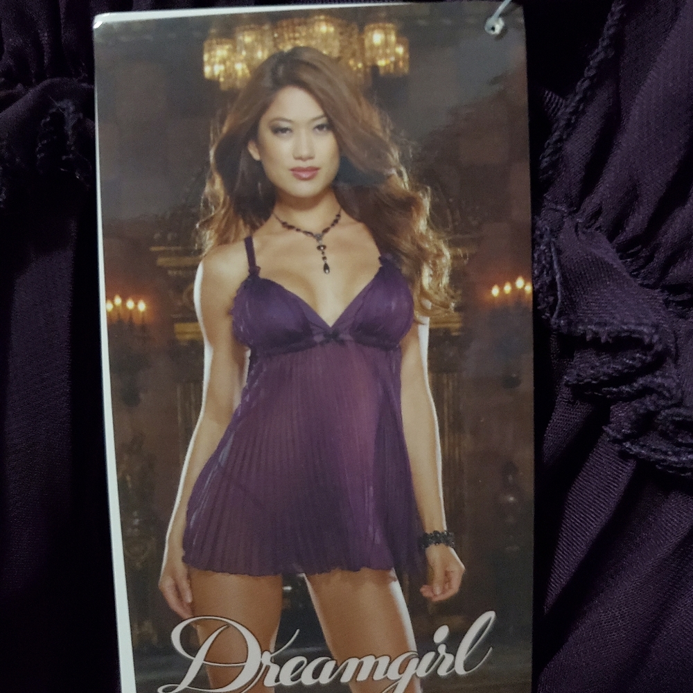 *NEW WITH TAGS* Purple babydoll dress and panty set